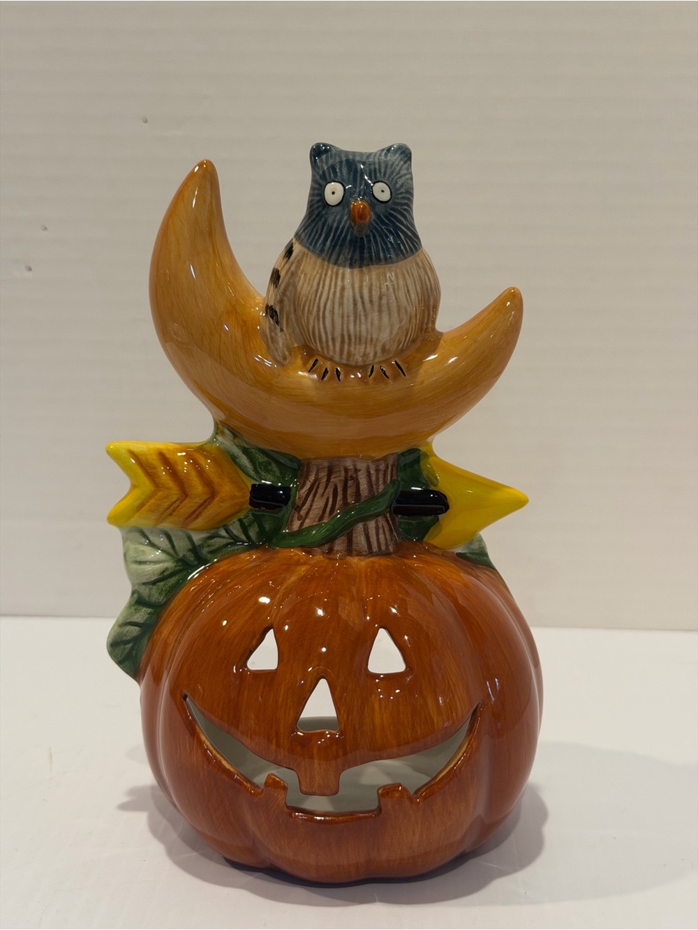 Halloween Sakura Earthenware Votive Holder DEBBIE MUMM Vtg 1998 Ceramic - Picture 9 of 9